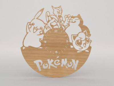 Pokemon Wall Clock