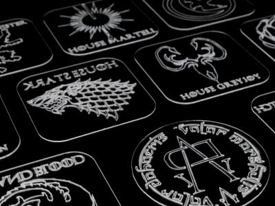 Coasters of Game of Thrones