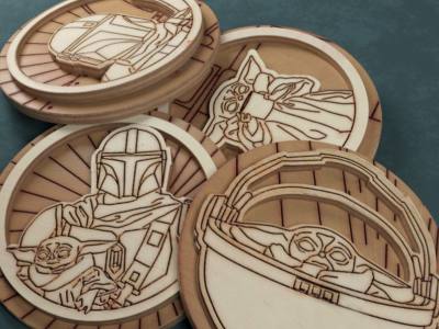 The Mandalorian Coaster/Lid