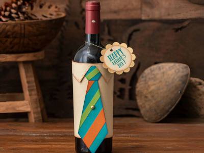 Father's Day Wine Bottle Wrapper