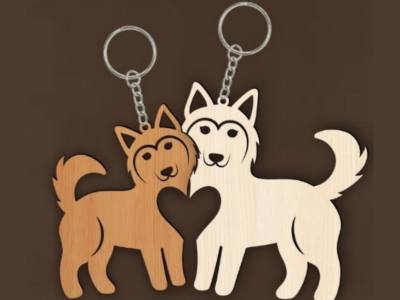 Husky Keychain