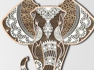 Elephant Wall Decoration