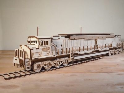 Railway Locomotive Engine 3D Puzzle 3mm