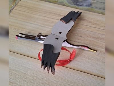 Crane Bird Wooden Puzzle