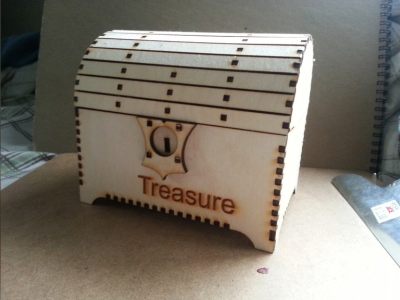 Wood Treasure Chest