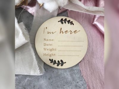 Birth Announcement Plaque