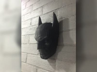 Batman Layered 3D Head Wall Decor DXF File