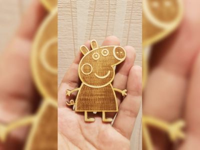 Peppa Pig Dxf Smanettone Cnc DXF File
