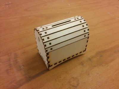 Piggy Bank like Pirate Chest 3mm SVG File
