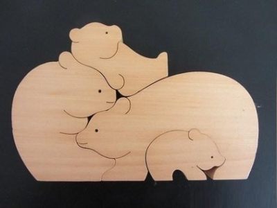Пазл 4 мишки