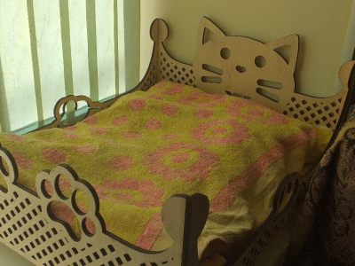 Wood Cat Bed Pet Bed