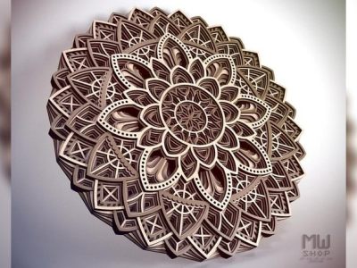 Decorative Circular Layered Mandala