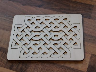 Celtic Knot Tray Puzzle SVG File
