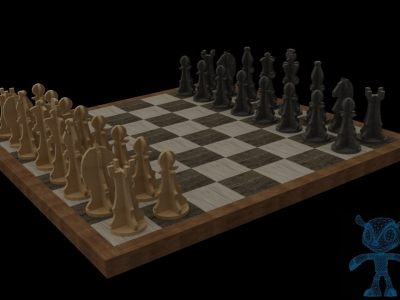 3D модель Шахматные фигуры