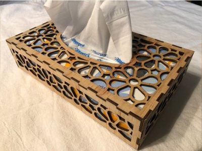 Tissue Box 3mm Plywood SVG File