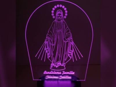 Lampara LED Virgen de la Medalla Milagrosa