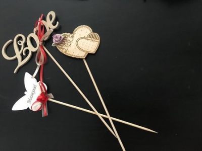 Heart Love Cake Topper CDR File