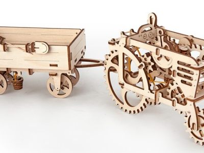 Wooden 3D Puzzle Tractor Model CDR File
