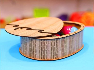 Easter Egg Box Wooden Egg Shape Easter Box 3mm Vector File