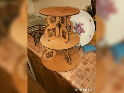 3 Tiers Cake Stand Template Laser Cut CDR File