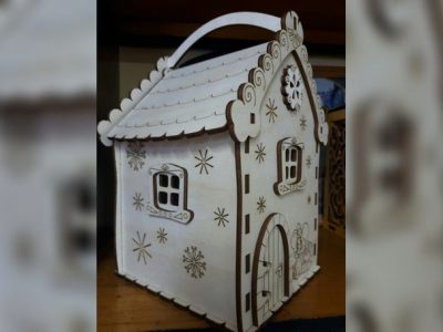 Candy Box Mouse House Laser Cut CDR File