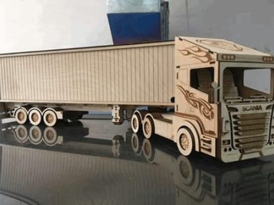 Laser Cutting Truck Drawing CDR File