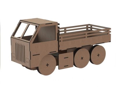 Truck Toy Laser Cut