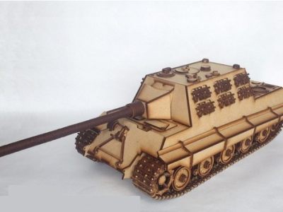 Wooden 3D Puzzle Jagdtiger Tank DXF File