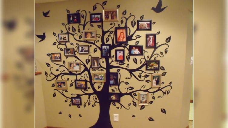 Wall Tree Photo Frame with Birds CDR, DXF and Ai File AI CDR DXF Laser ...
