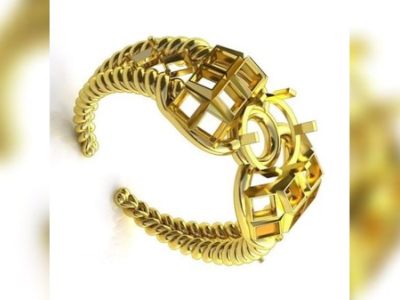 Women’s Ring Model 3D Printing Jewelry STL File