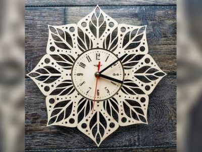Decorative Wall Clock CDR, DXF and DWG File