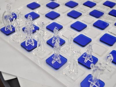 Acrylic Chess Set SVG File