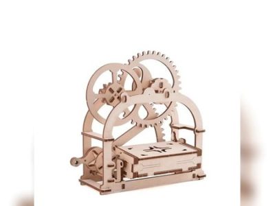 Wooden Mechanical Card Holder DXF Vectors File