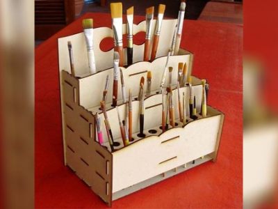 Painting Brush Holder DXF File