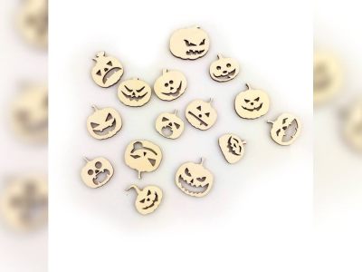 Halloween Keychain Vector DXF File