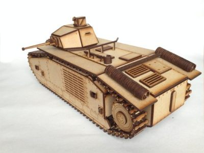 Wooden Tank For CNC 3D Puzzle CDR Vectors File