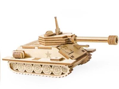 T 34 Tank 3D Puzzle Toy Model Vector File