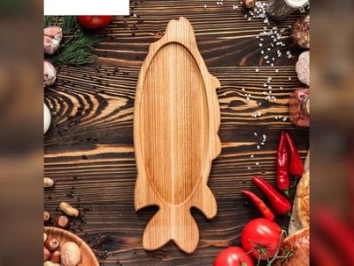Wooden Platter Fish Style Tray CNC Scroll Saw Plans