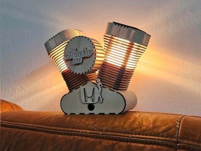 Engine Table Lamp Harley Davidson Night Light Lamp Vector File