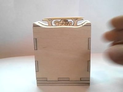 Plywood Toothpick Dispenser Box CDR File