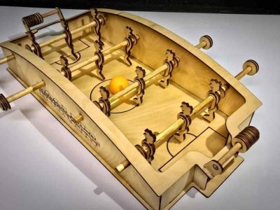 Kids Soccer Game 3D Wooden Model Football Game Vector File