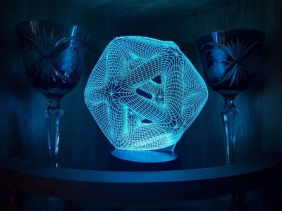 3D Night Light Acrylic Optical Illusion Lamp CDR File