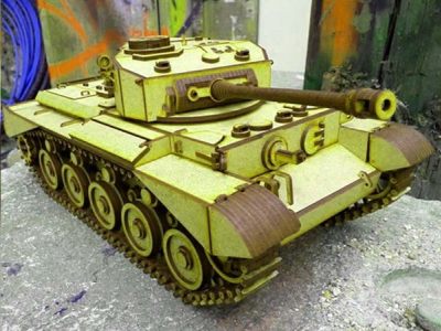 RC Comet Tank 3D Model Kit Vector File