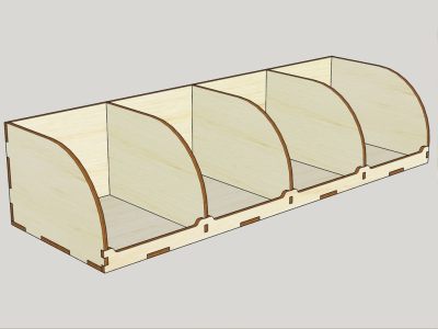 Desk Paper Organizer Laser Cut
