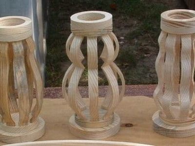 Wooden Laser Cutting Flower Vase CDR and DXF Vector File