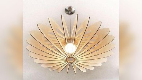 Beautiful Hanging Lamp DXF File