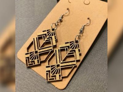 Women Earring Design, Jewelry Template Vector File
