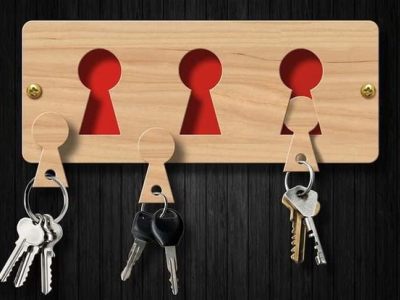 Wooden Key Chain CDR, DXF and PDF Vector File