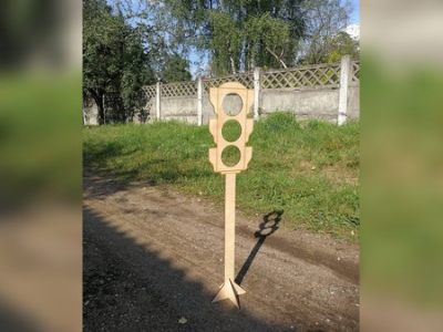 Traffic Light Post Kids Children Toy CNC Laser Cutting CDR File