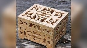 Thick wooden Box for Laser Cut CNC DXF File